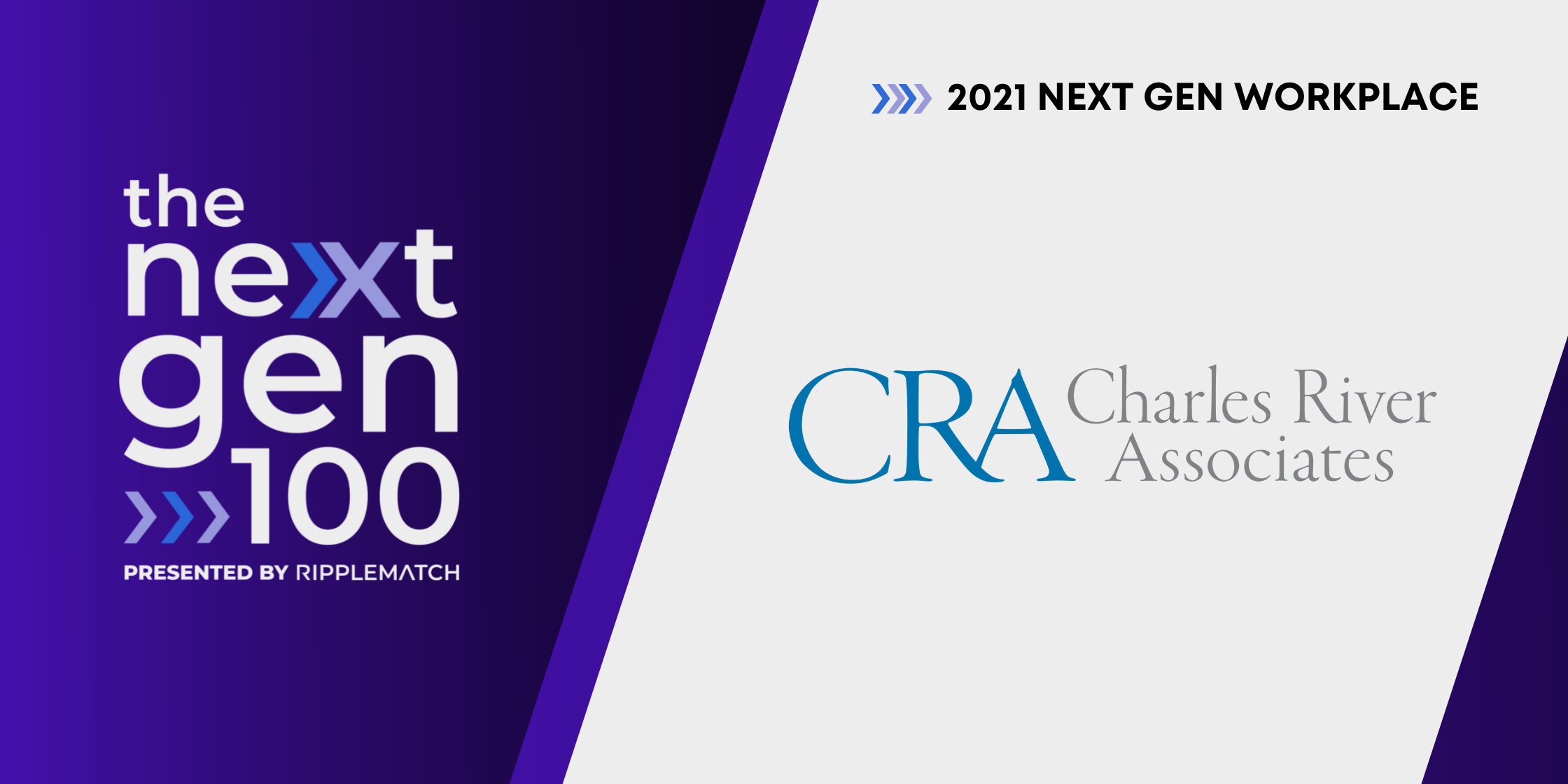 Charles River Associates Is A Top 100 Next Gen Workplace 2021